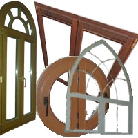 Plačiausias asortimentas medinių langų skirtingų formų ir tipų